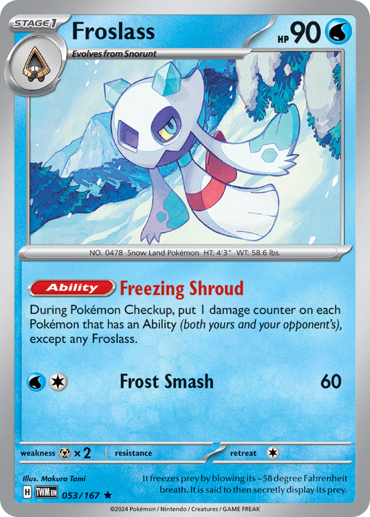 Froslass — illustrated card
