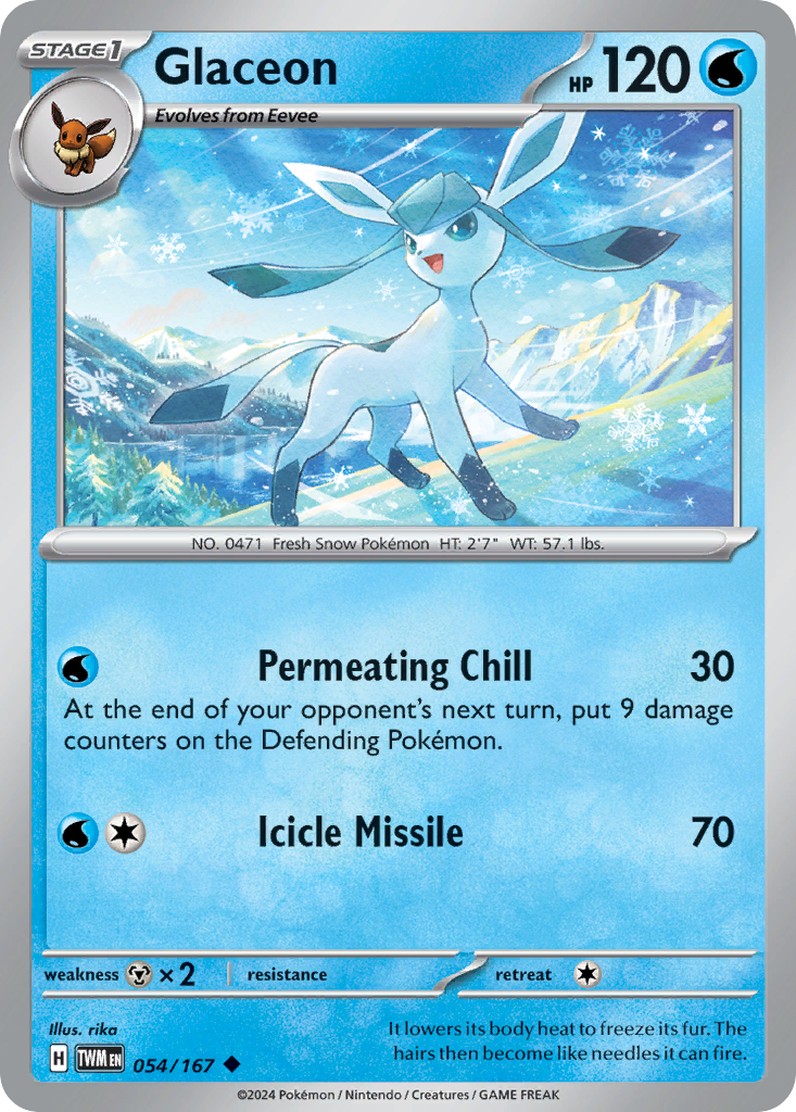 Glaceon — illustrated card