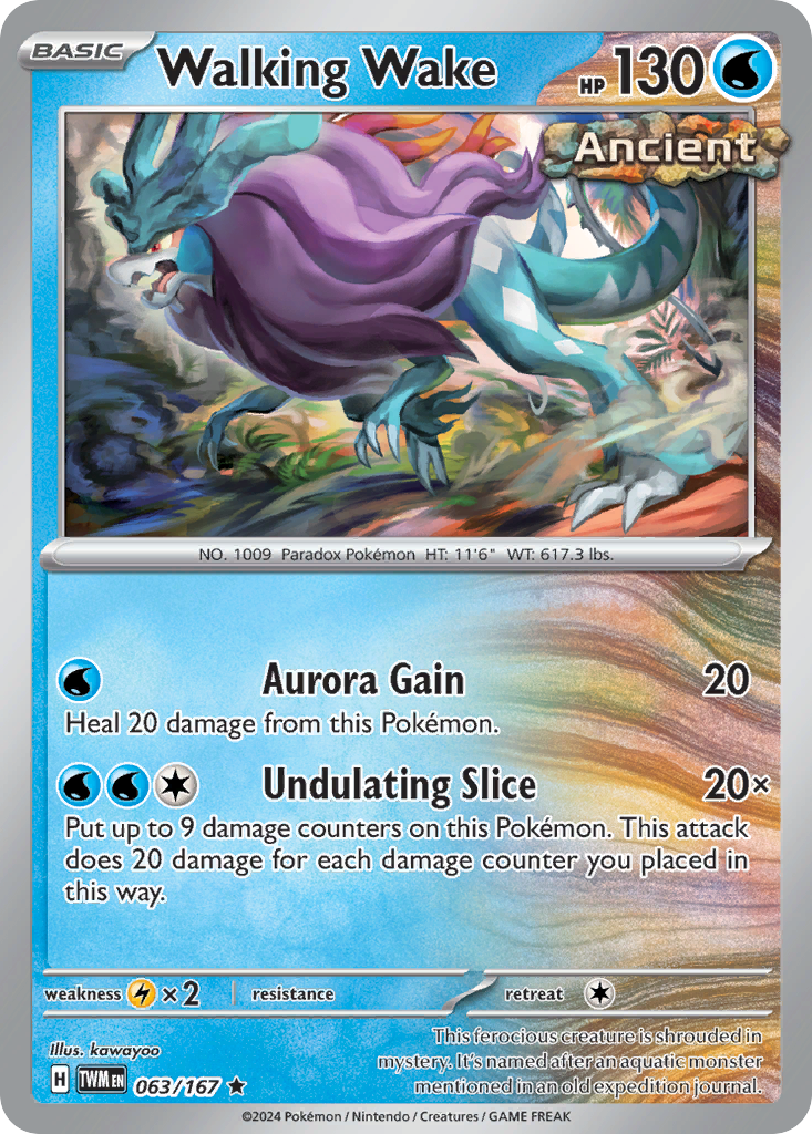 Walking Wake — illustrated card