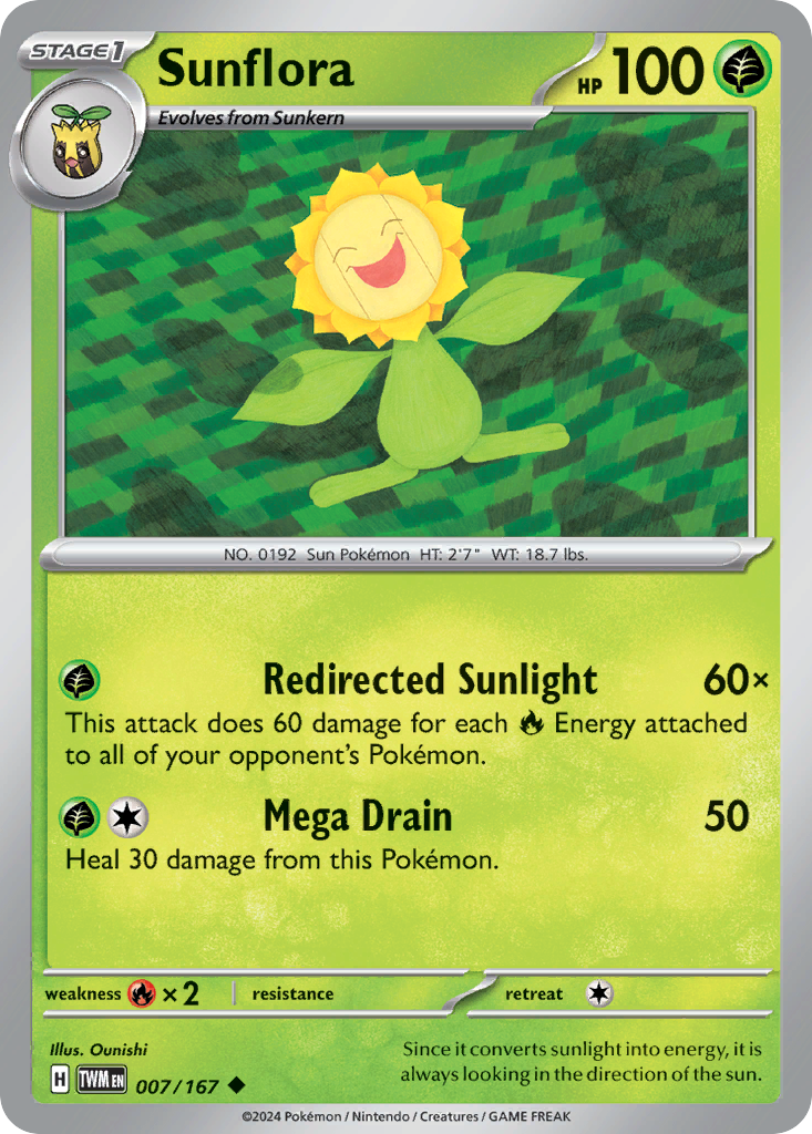 Sunflora — illustrated card