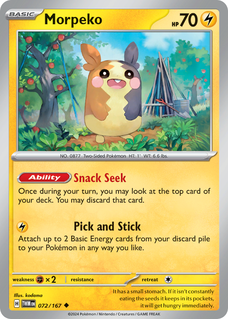 Morpeko — illustrated card