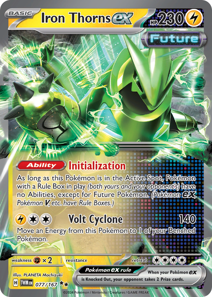 Iron Thorns ex — illustrated card