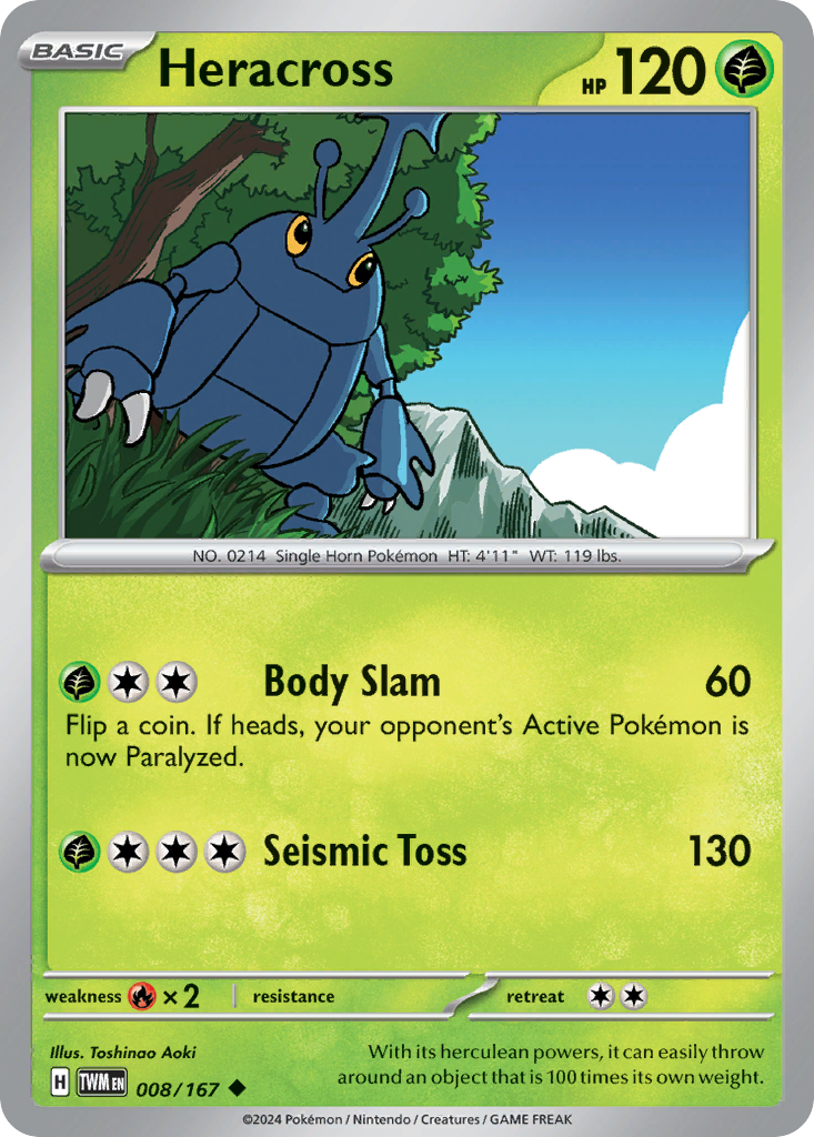 Heracross — illustrated card