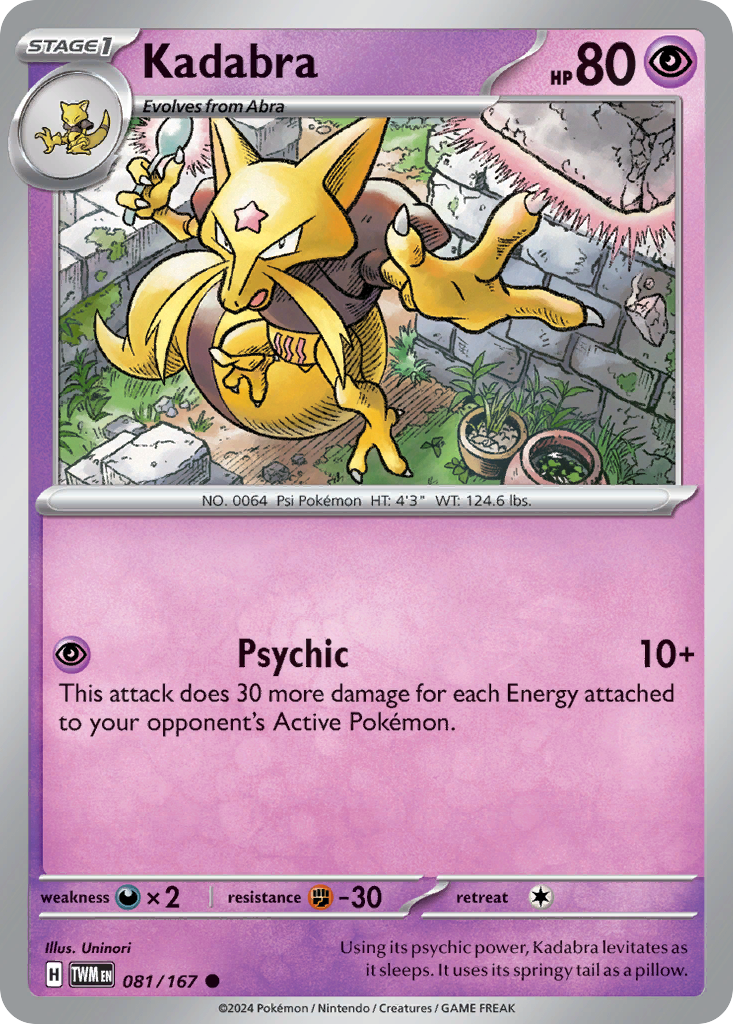Kadabra — illustrated card