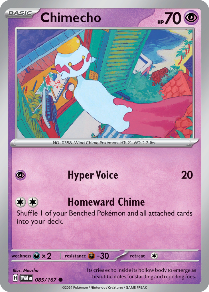 Chimecho — illustrated card