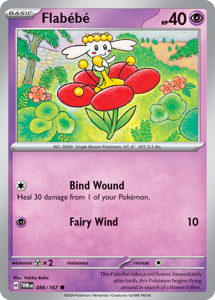 Flabébé — illustrated card