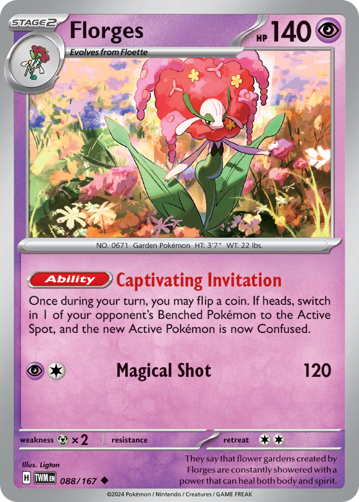 Florges — illustrated card