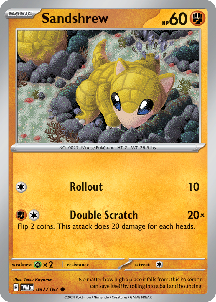 Sandshrew — illustrated card