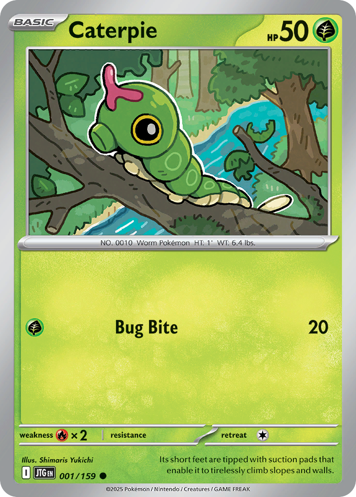 Caterpie — illustrated card
