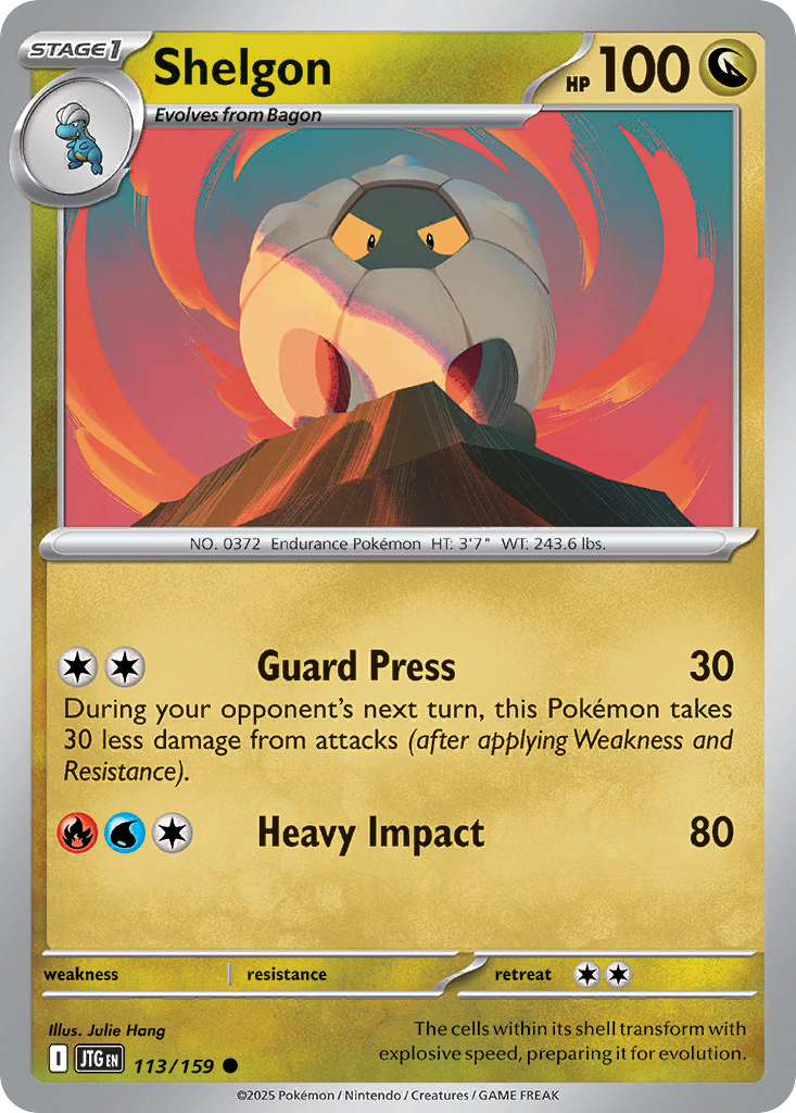 Shelgon — illustrated card