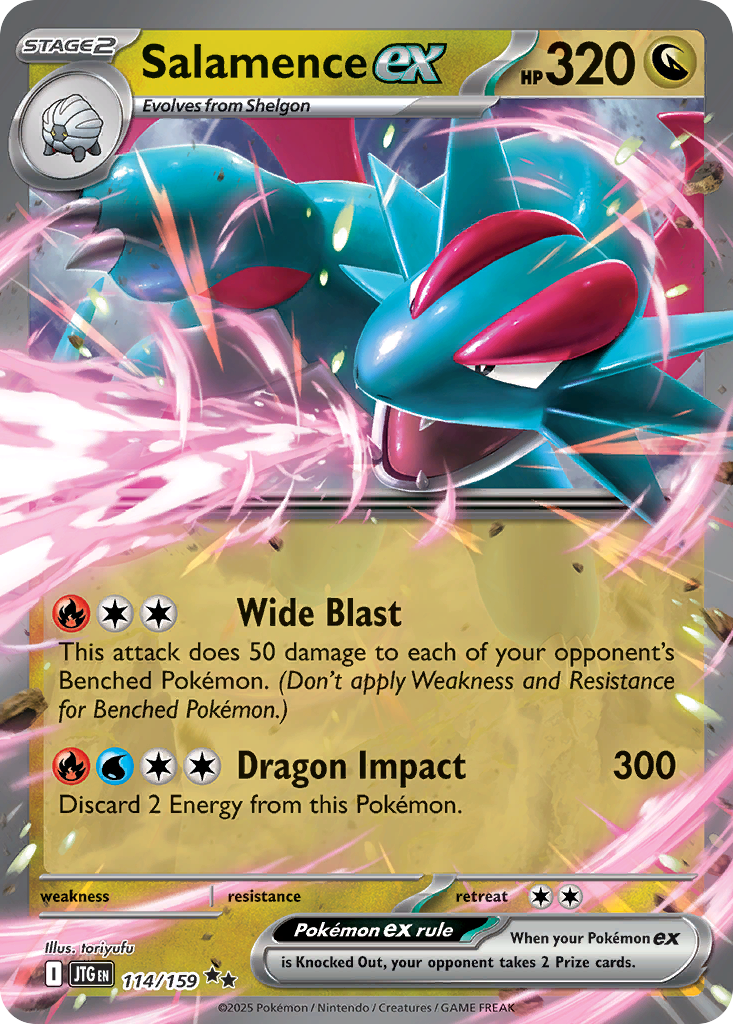 Salamence ex — illustrated card