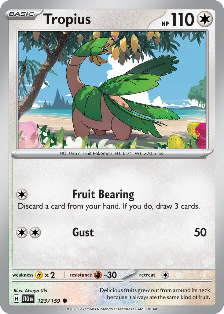 Tropius — illustrated card