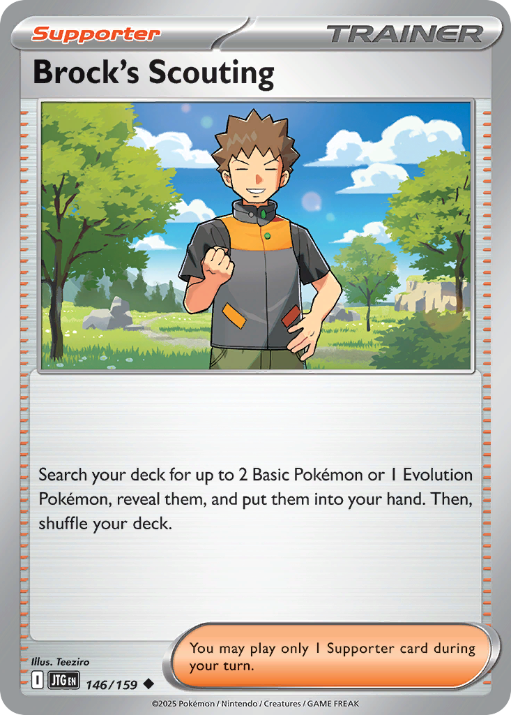 Brock's Scouting — illustrated card