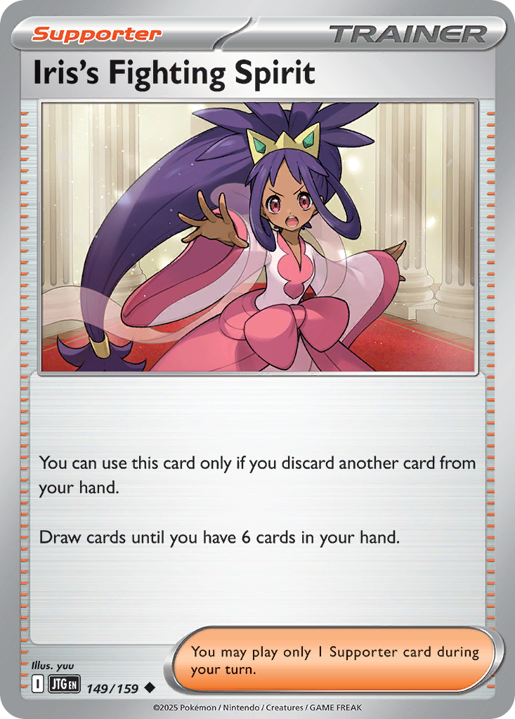 Iris's Fighting Spirit — illustrated card