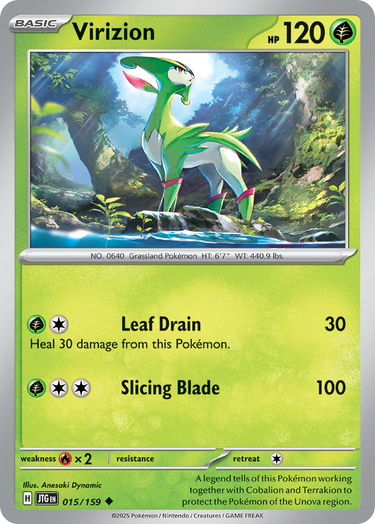 Virizion — illustrated card
