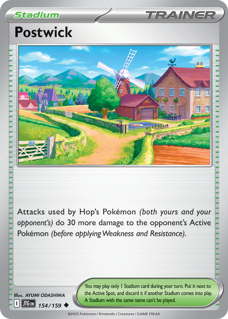 Postwick — illustrated card