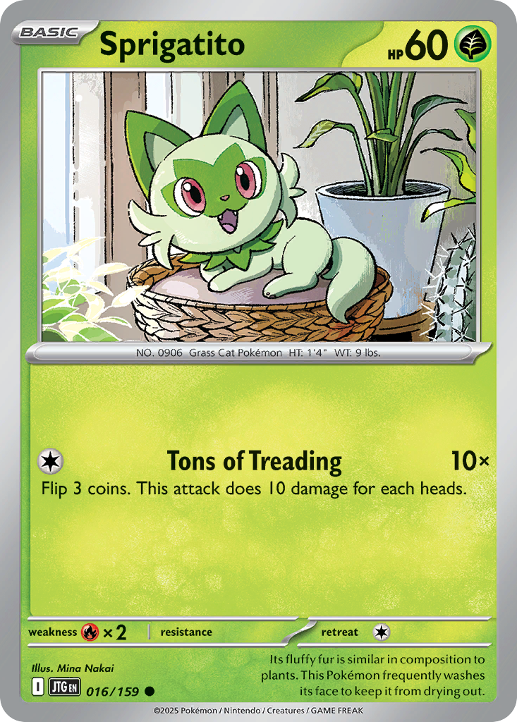Sprigatito — illustrated card