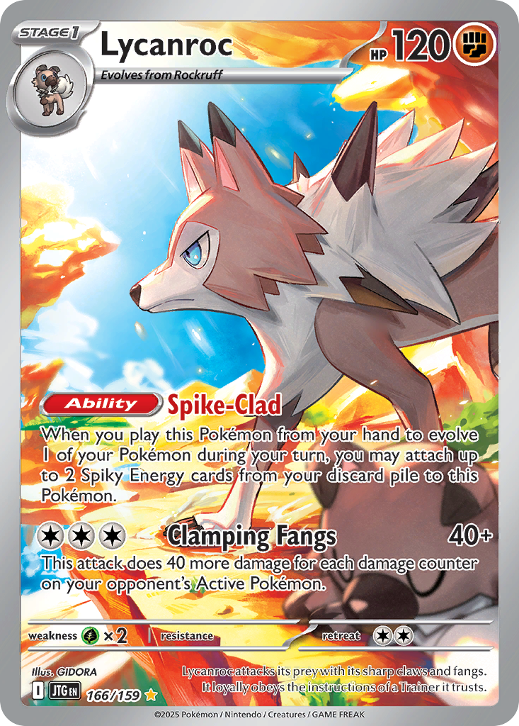Lycanroc — illustrated card