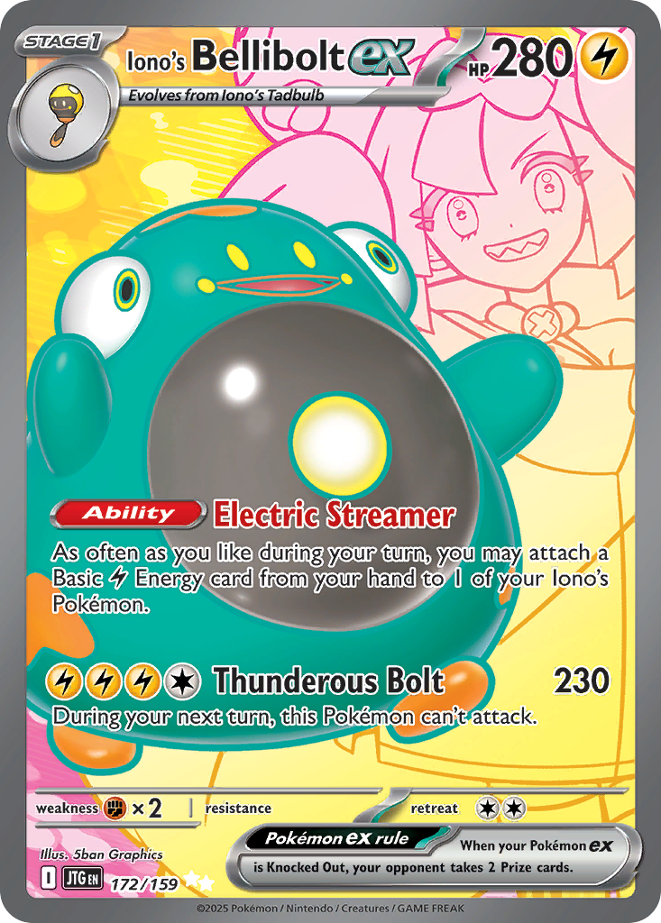 Iono's Bellibolt ex — illustrated card