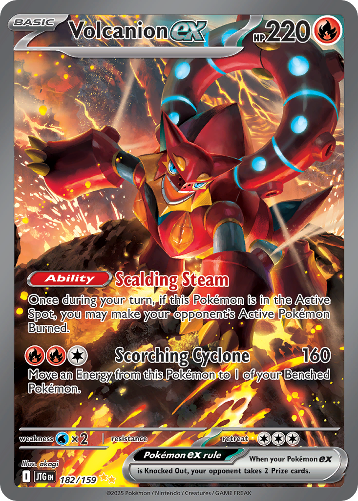 Volcanion ex — illustrated card