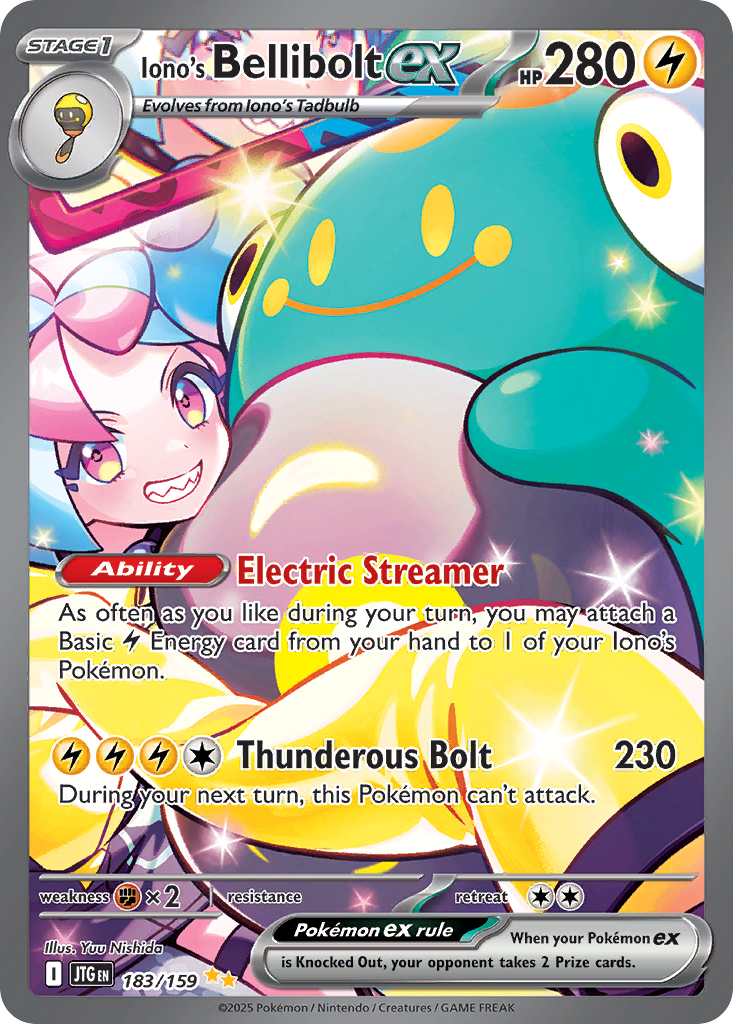 Iono's Bellibolt ex — illustrated card