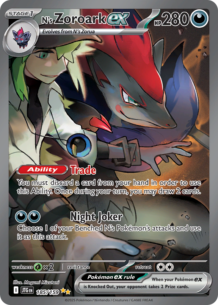 N's Zoroark ex — illustrated card