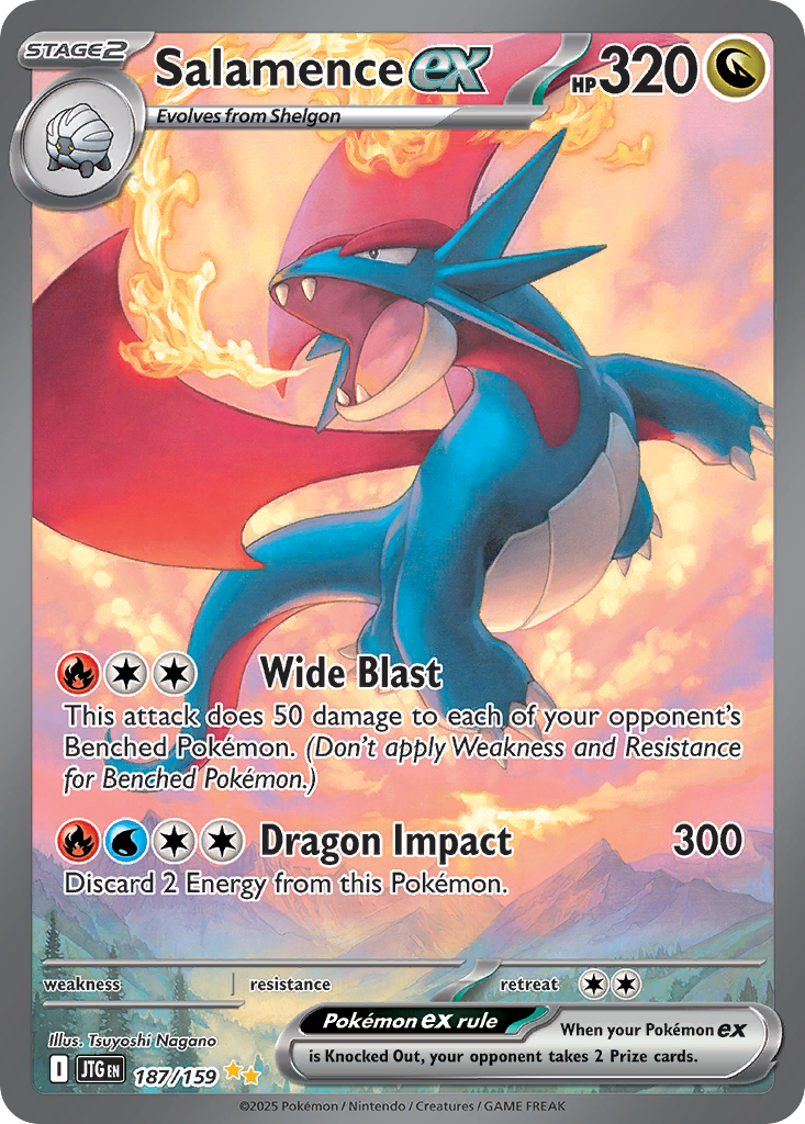 Salamence ex — illustrated card