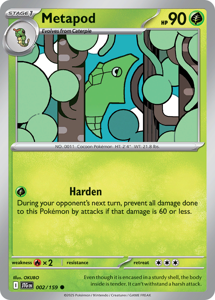 Metapod — illustrated card