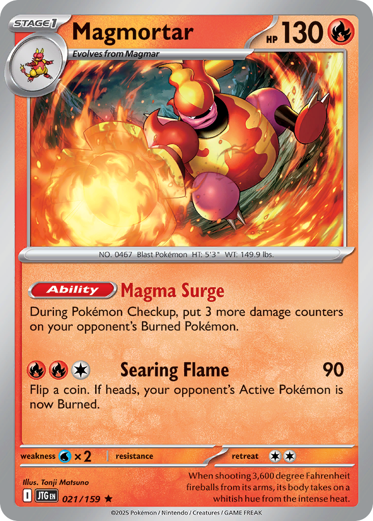 Magmortar — illustrated card