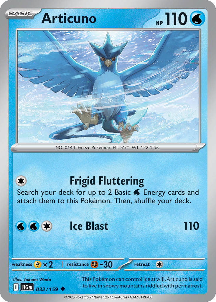 Articuno — illustrated card