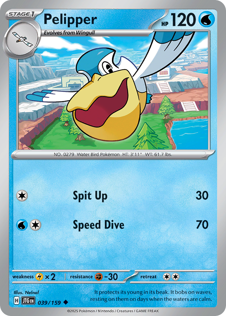 Pelipper — illustrated card