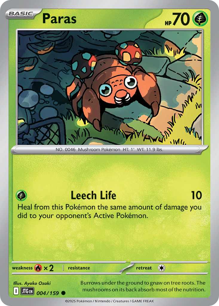 Paras — illustrated card