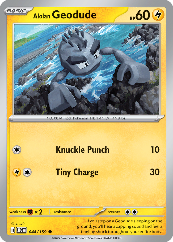 Alolan Geodude — illustrated card