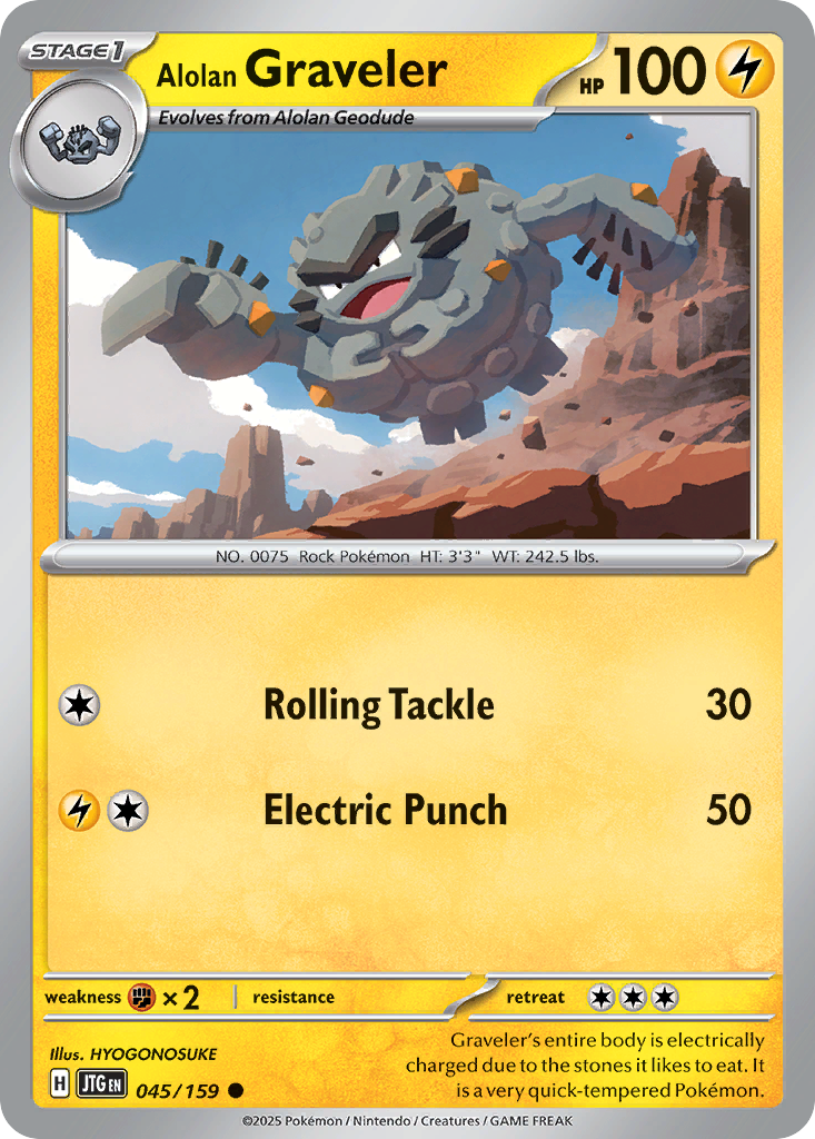 Alolan Graveler — illustrated card