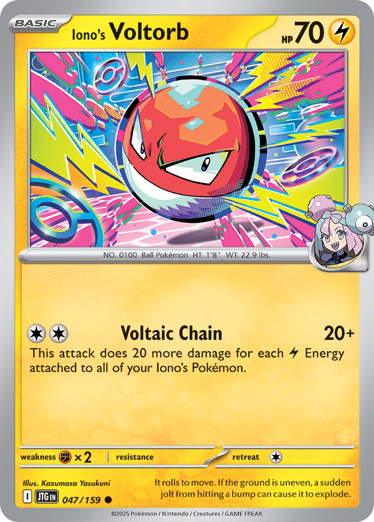 Iono's Voltorb — illustrated card