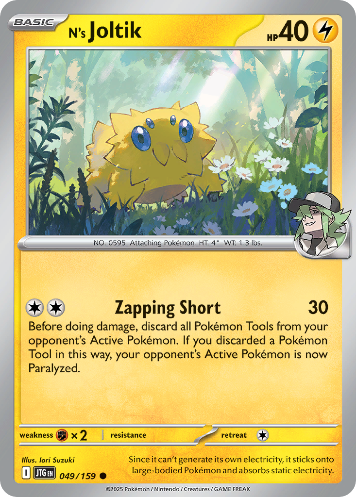 N's Joltik — illustrated card