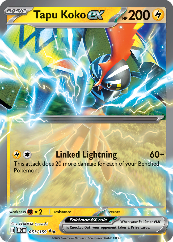 Tapu Koko ex — illustrated card