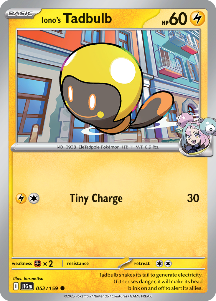 Iono's Tadbulb — illustrated card