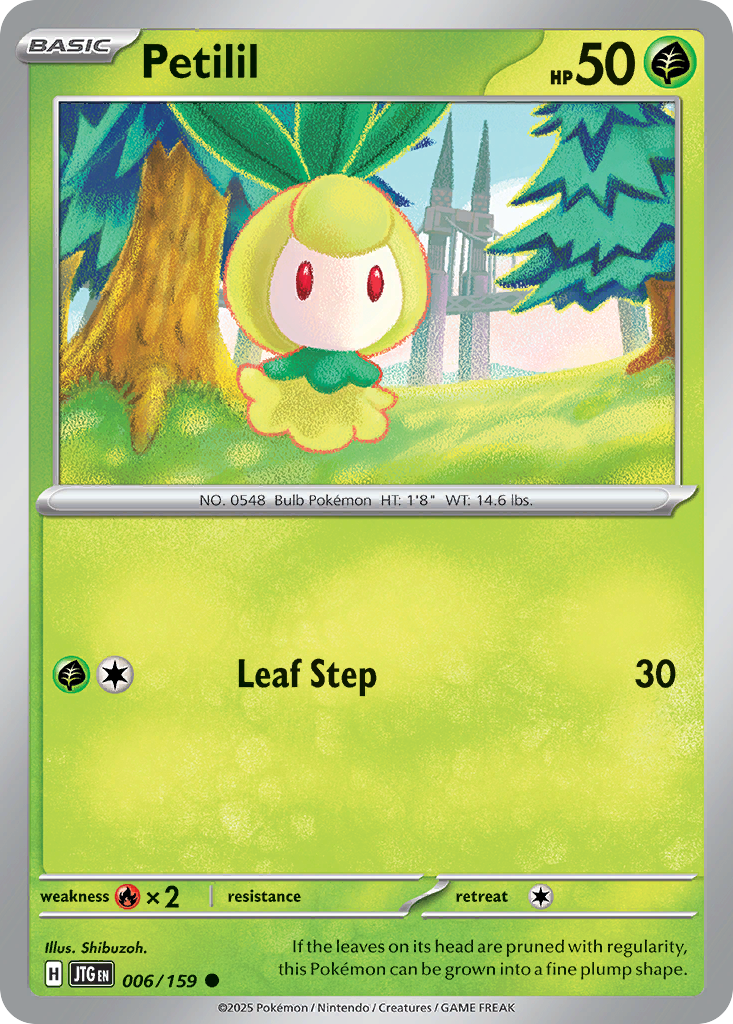 Petilil — illustrated card
