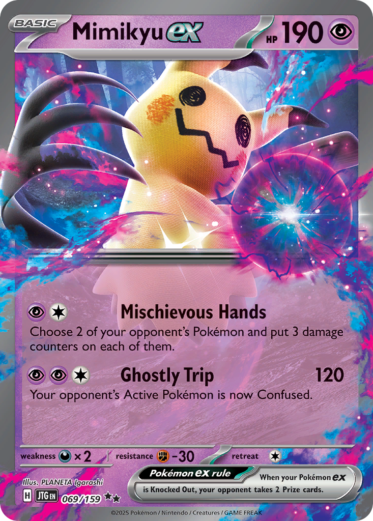Mimikyu ex — illustrated card