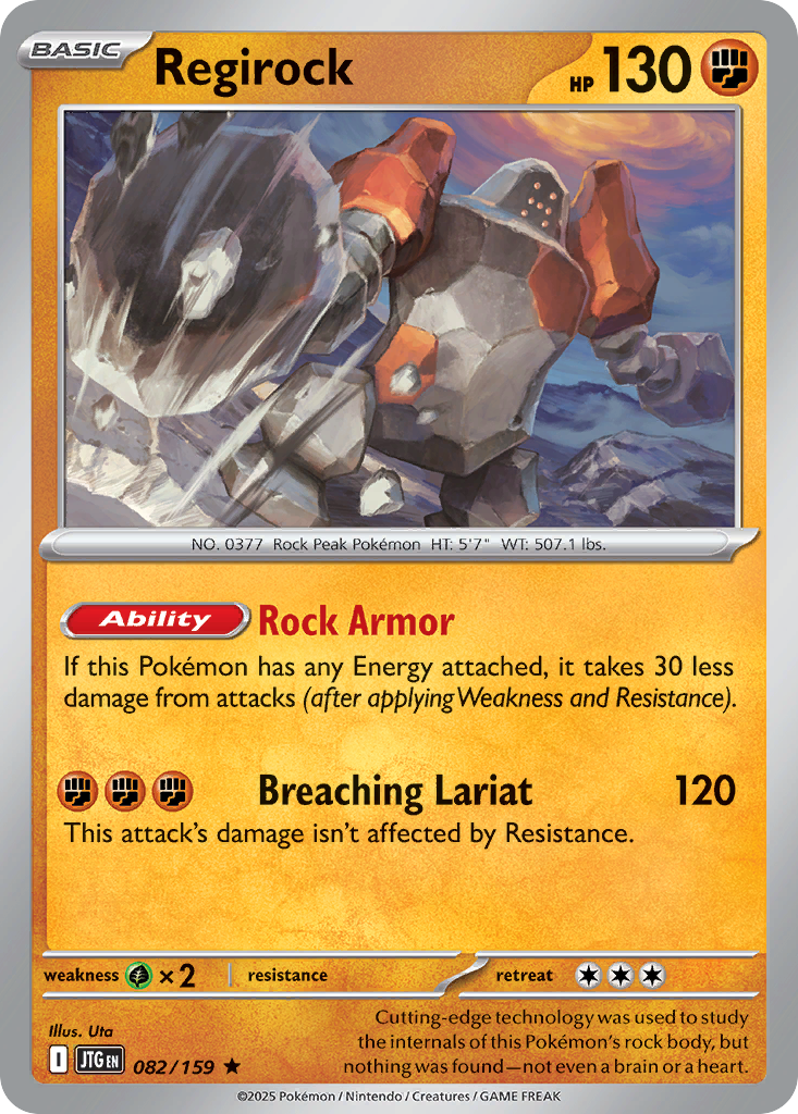 Regirock — illustrated card