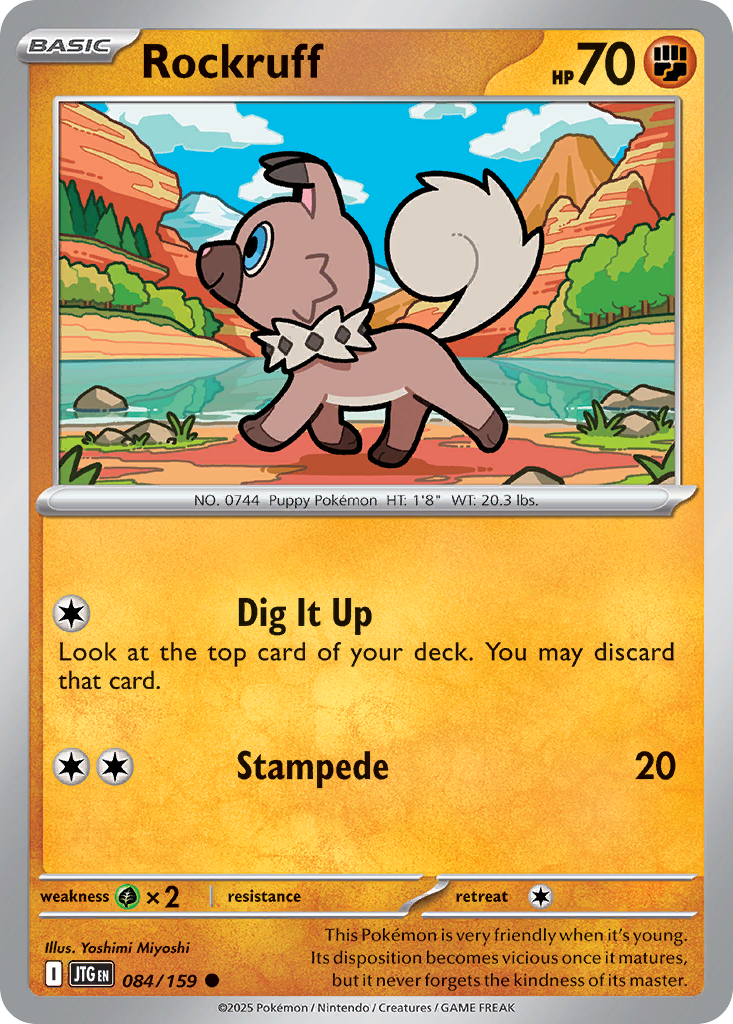 Rockruff — illustrated card