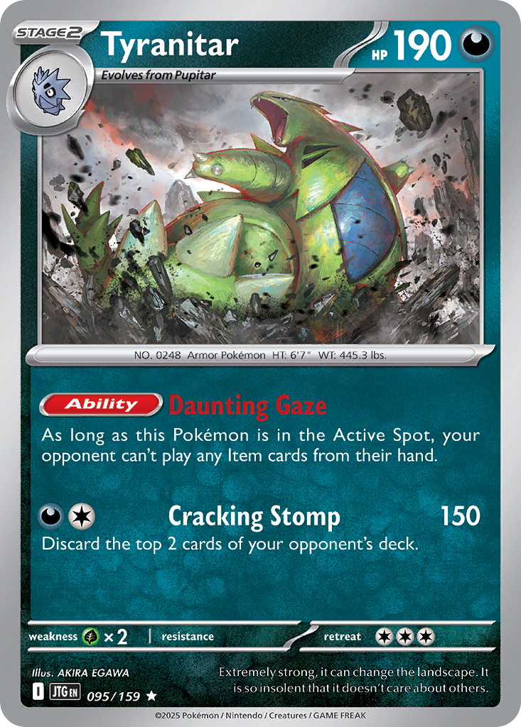 Tyranitar — illustrated card