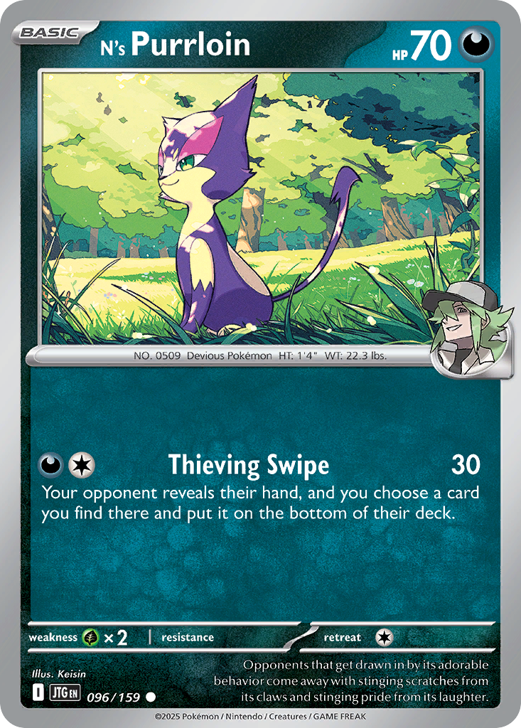 N's Purrloin — illustrated card