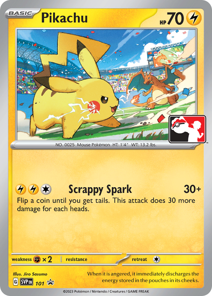 Pikachu — illustrated card