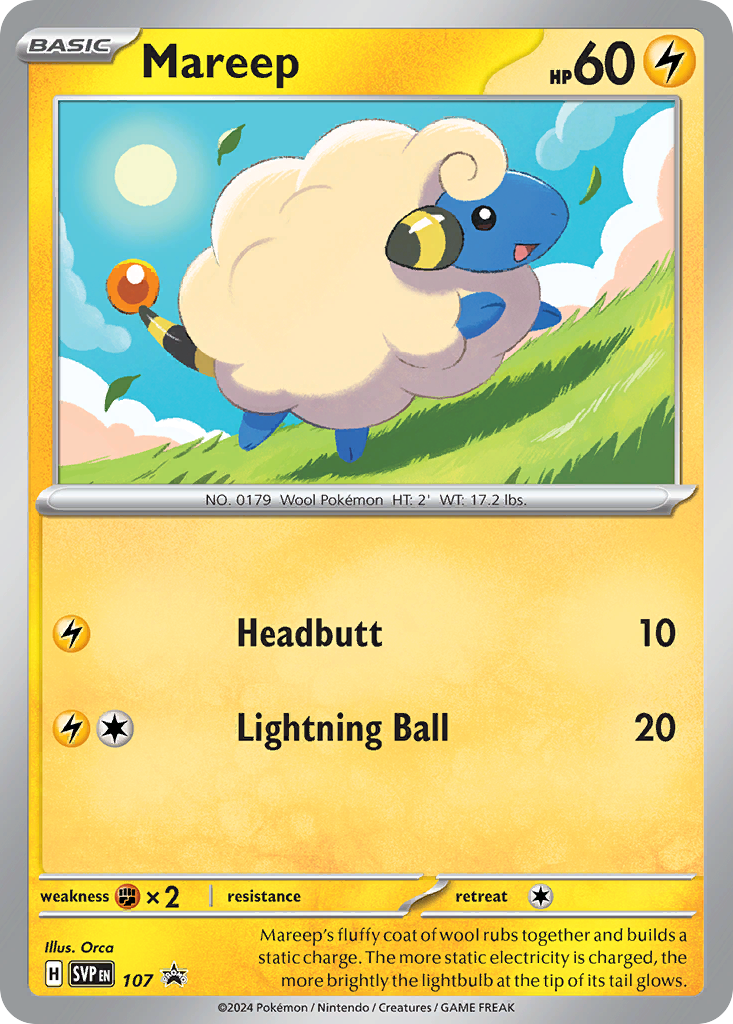 Mareep — illustrated card