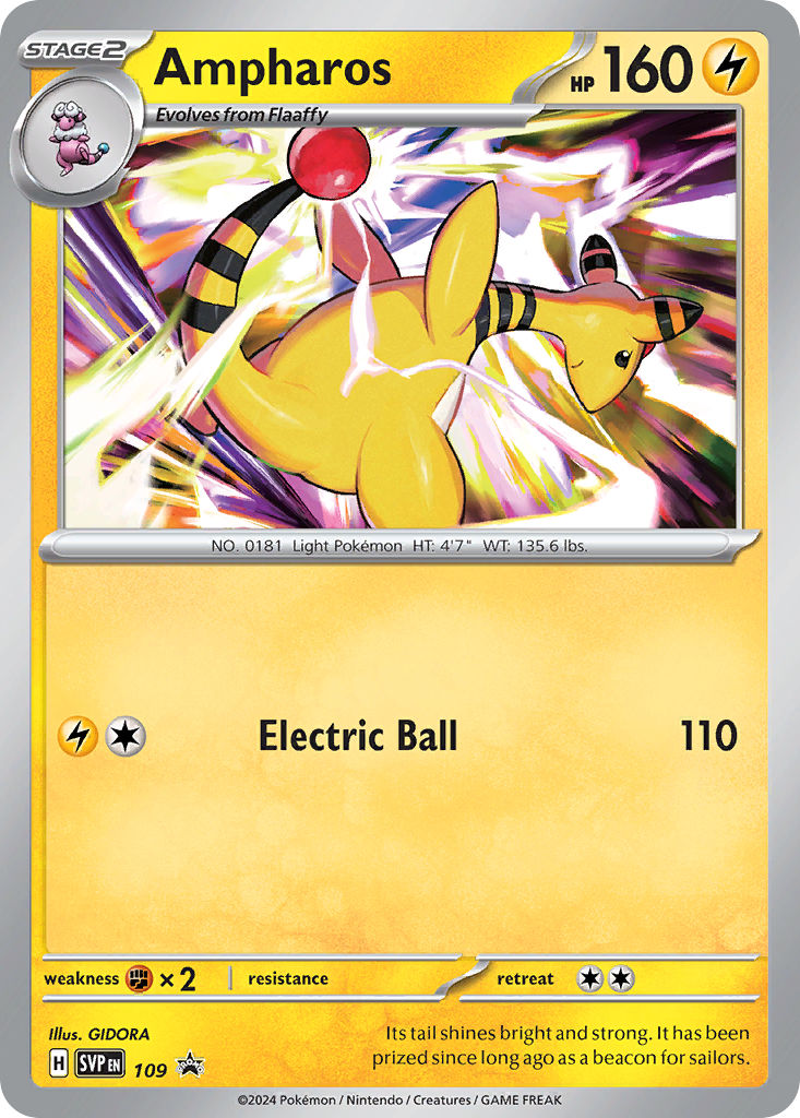 Ampharos — illustrated card