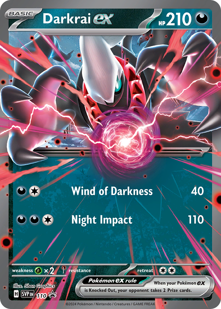 Darkrai ex — illustrated card