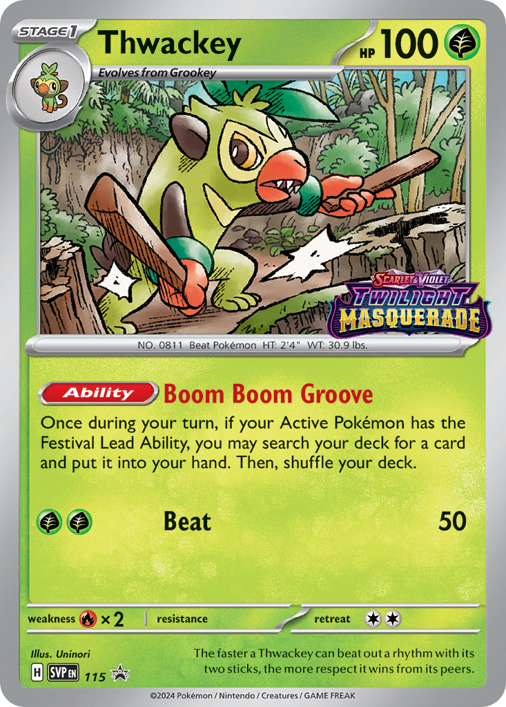 Thwackey — illustrated card