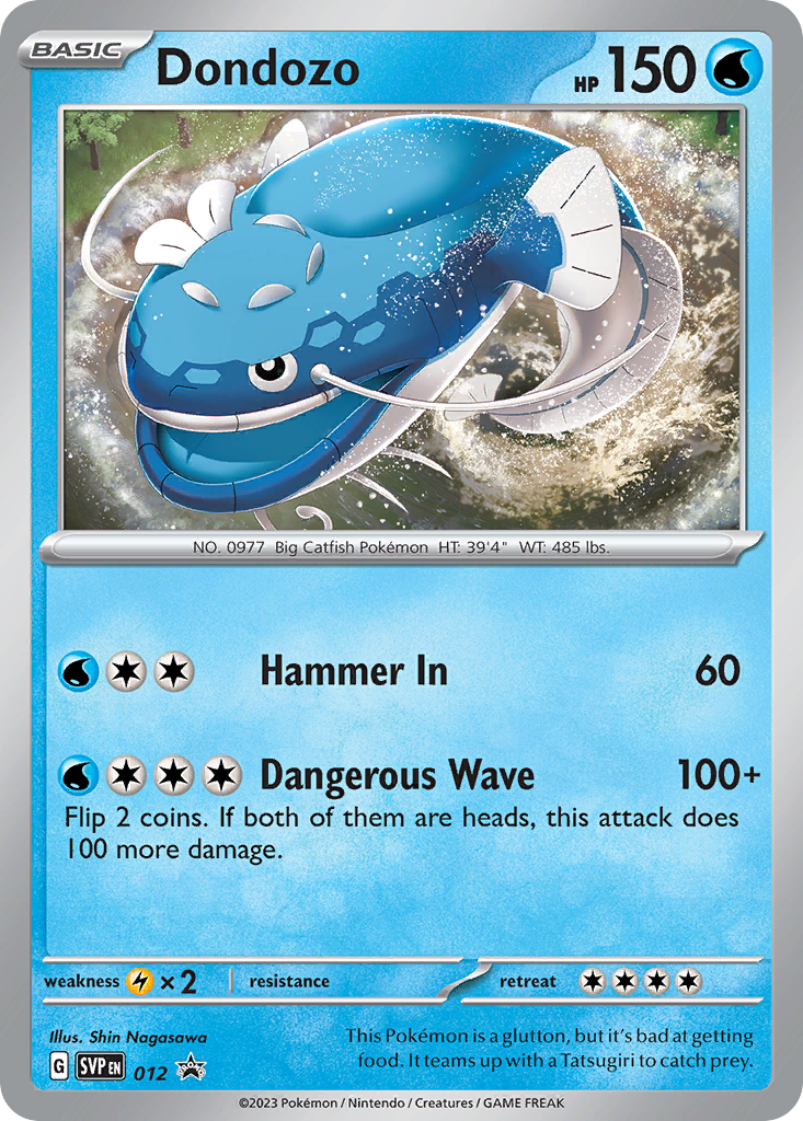 Dondozo — illustrated card